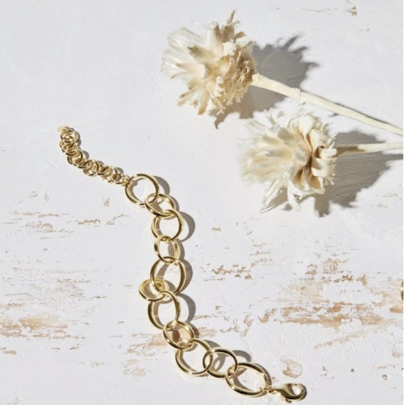 LARGE OVAL CHAIN BRACELET BAYOU WITH LOVE NEW in Jewelry Bag - Picture 3 of 3